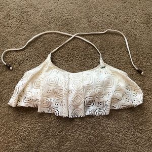 White Roxy Bikini Top!